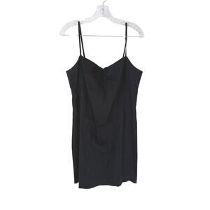 J. McLaughlin Black Linen Blend Mini Dress - Size 10